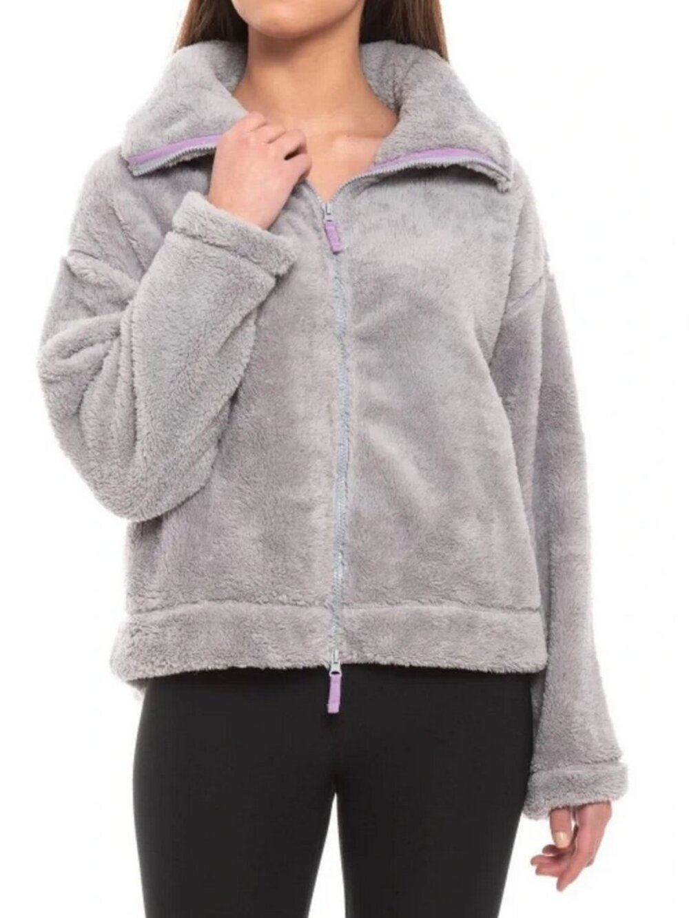 Free People Movement Dazed Plush Full Zip Jacket